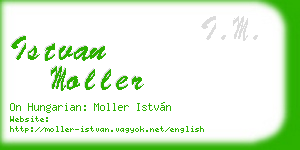 istvan moller business card